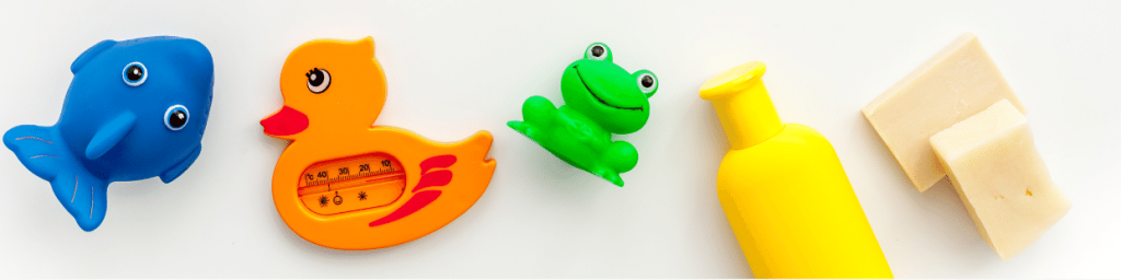 Prepare for swimming lessons with bath time toys